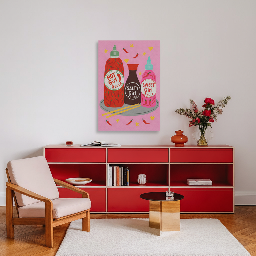 Hot Girl Sauce - Malen nach Zahlen