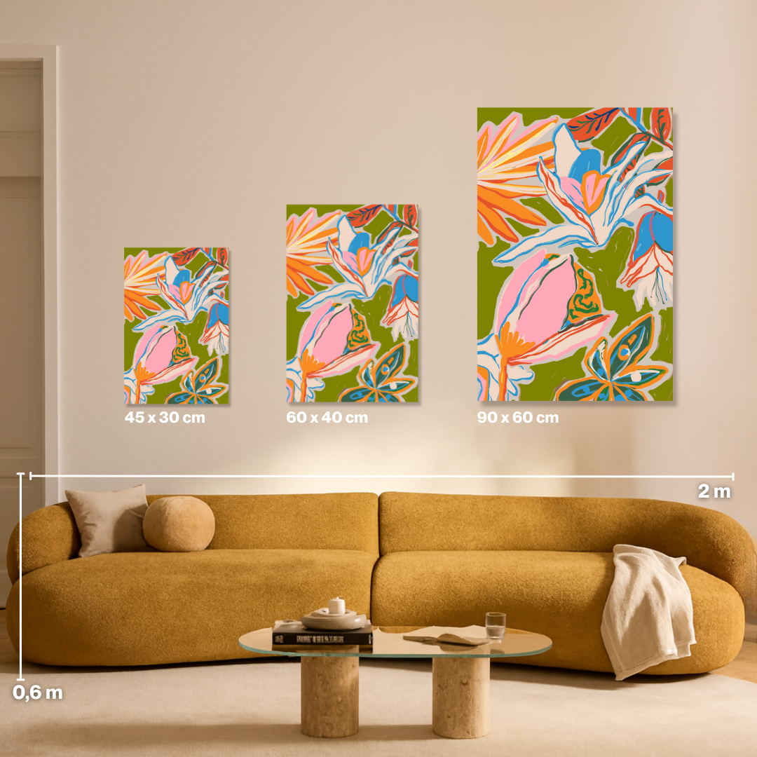 Flower Jungle - Malen nach Zahlen