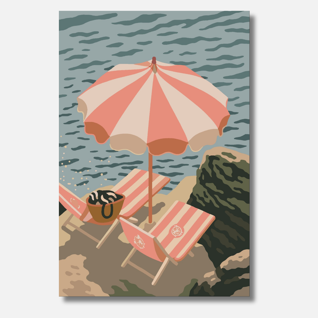 Strandurlaub - Malen nach Zahlen