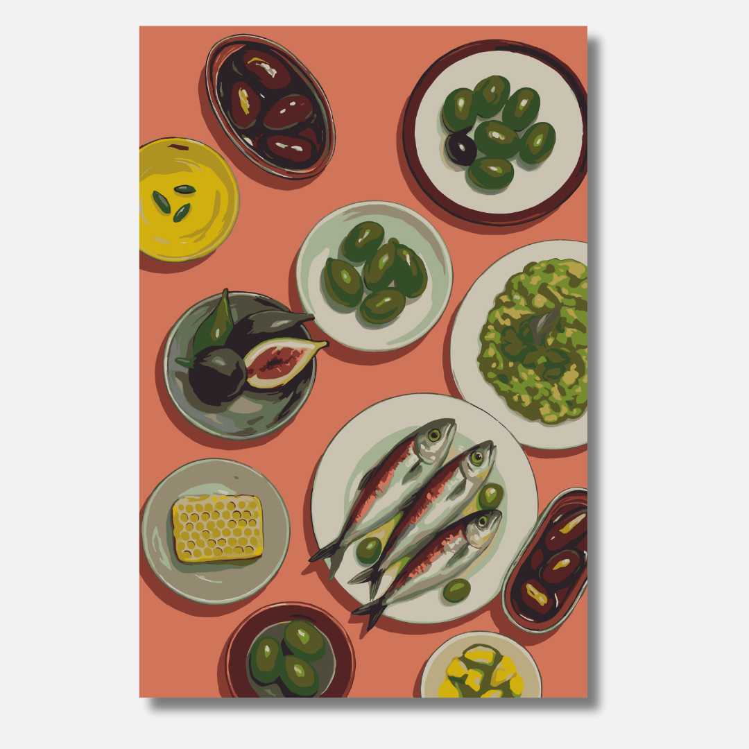 Olivenzeit - Malen nach Zahlen