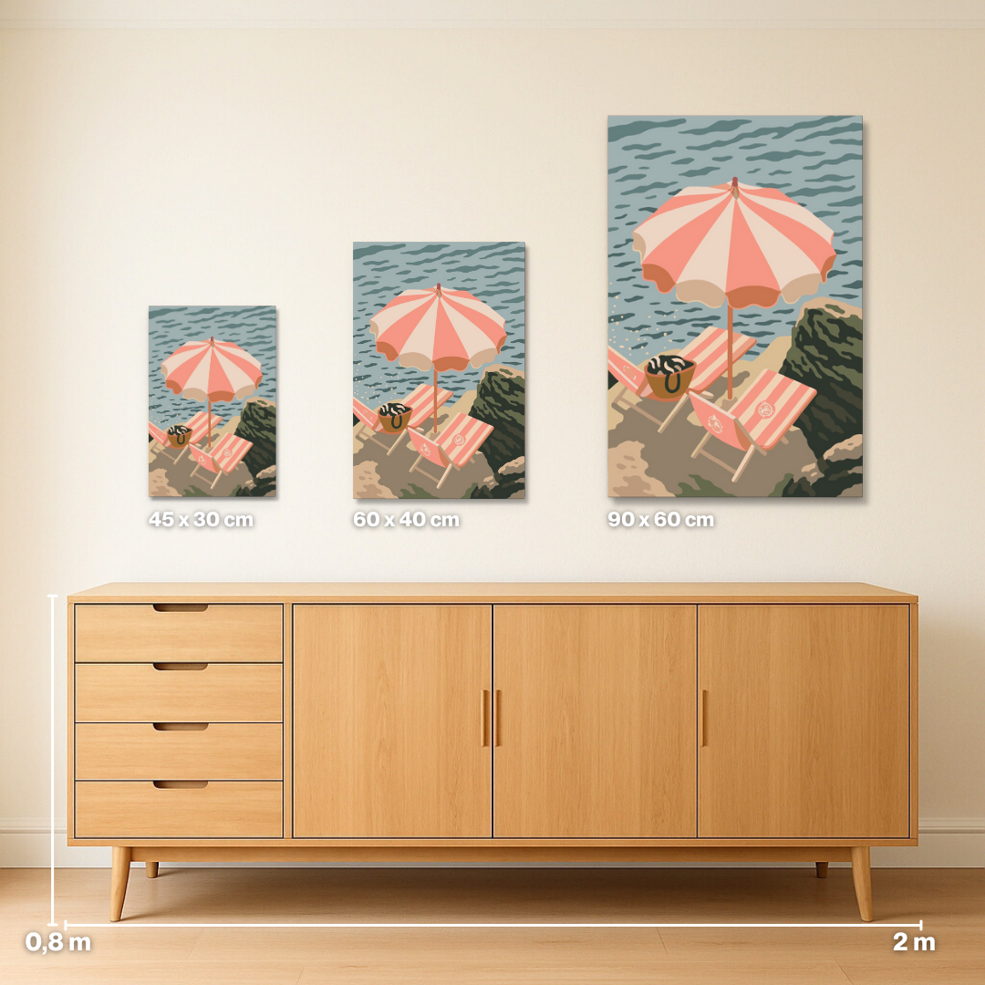 Strandurlaub - Malen nach Zahlen