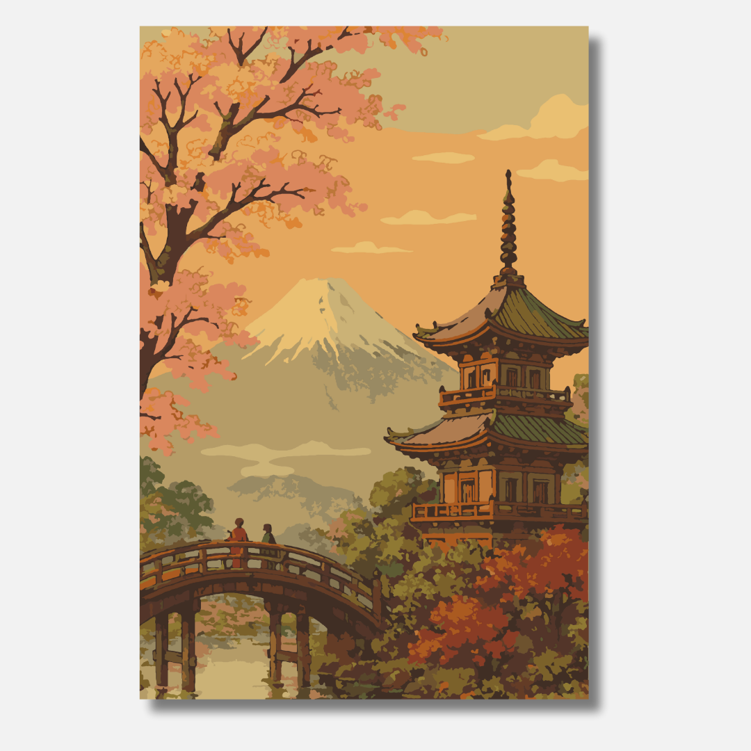 Mount Fuji - Malen nach Zahlen