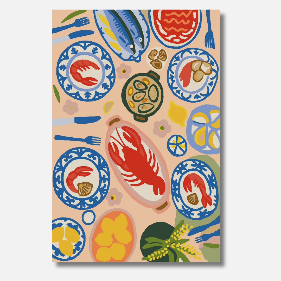 Seafood is Served - Malen nach Zahlen