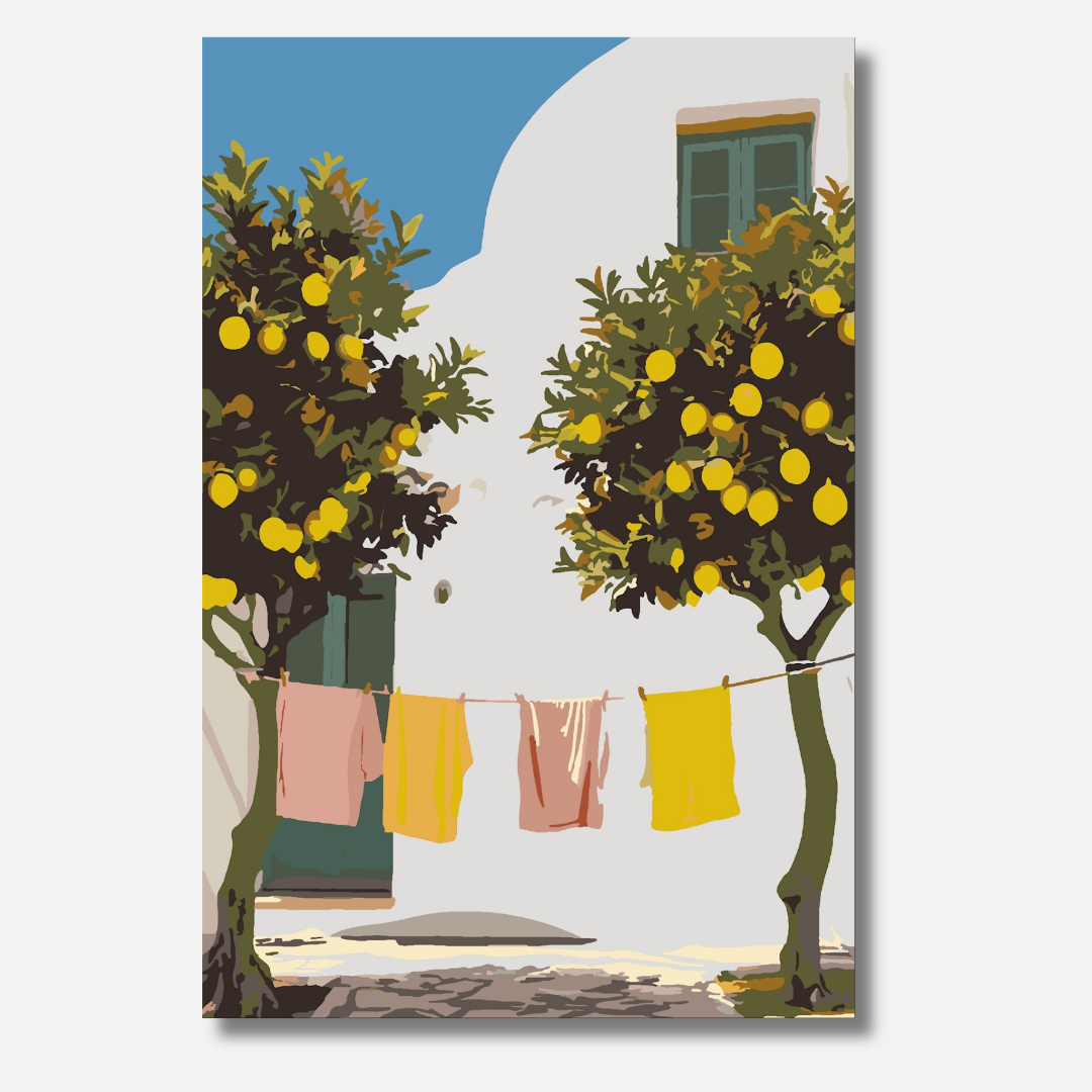 Greek Summer - Malen nach Zahlen