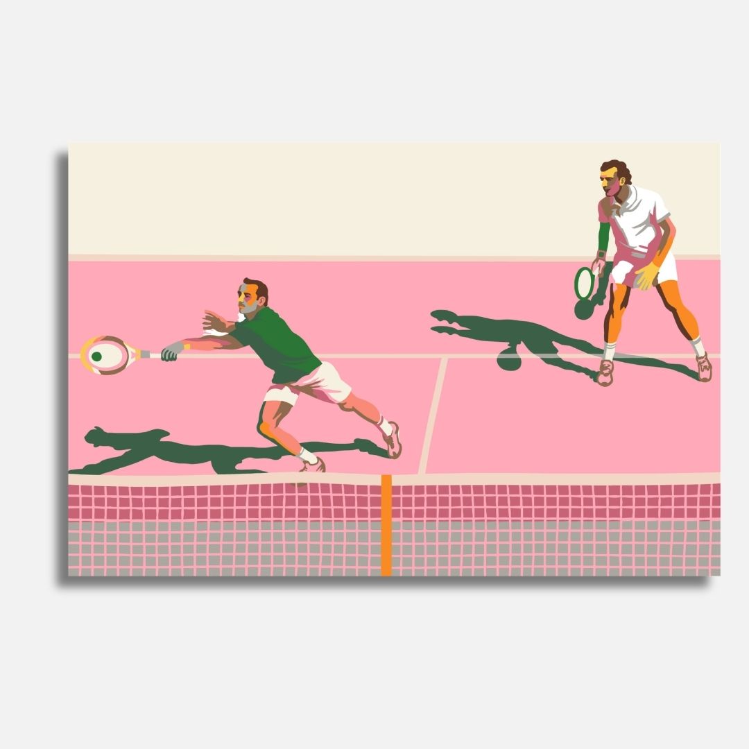 Lets Play Some Tennis Pink - Malen nach Zahlen
