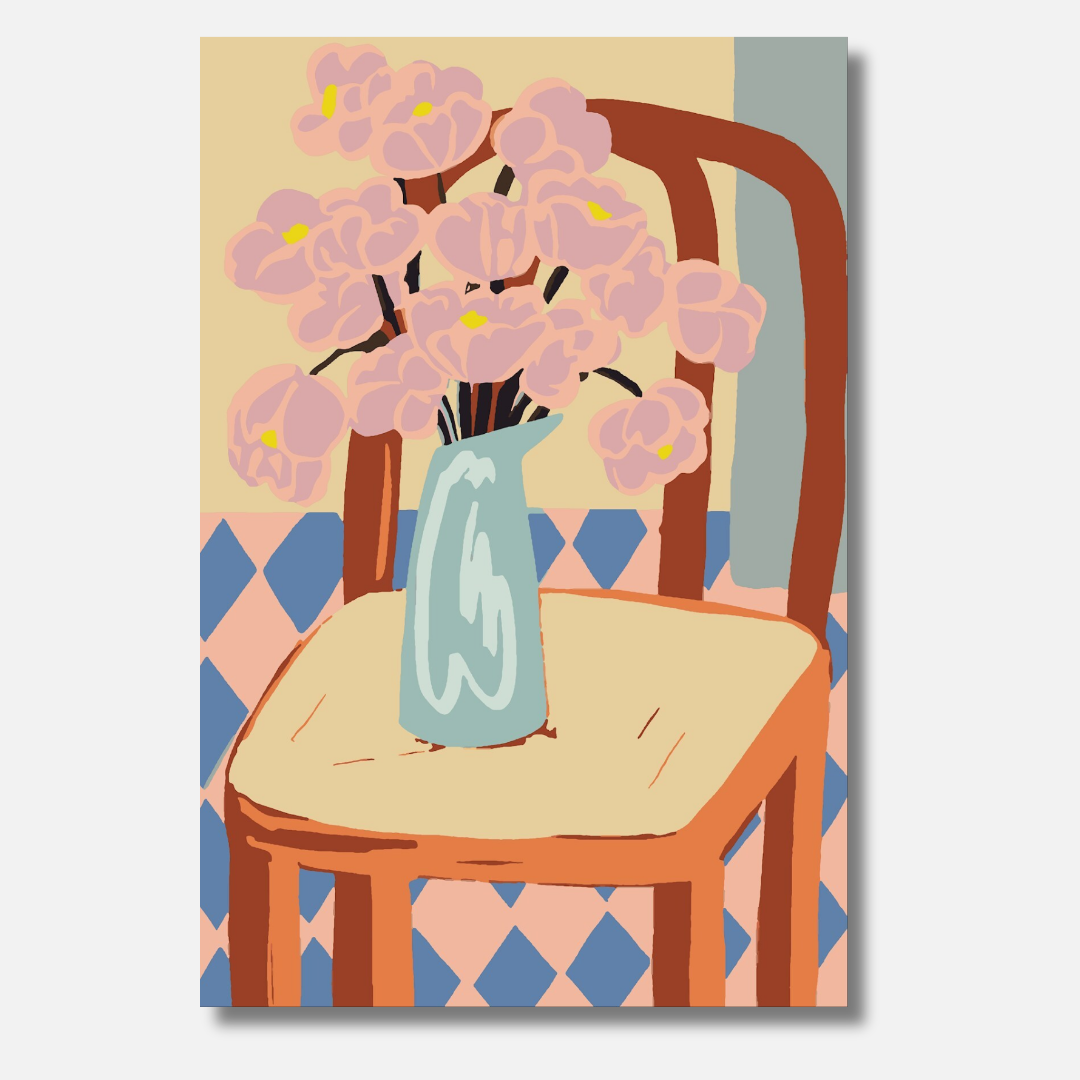 Blooming Chair - Malen nach Zahlen