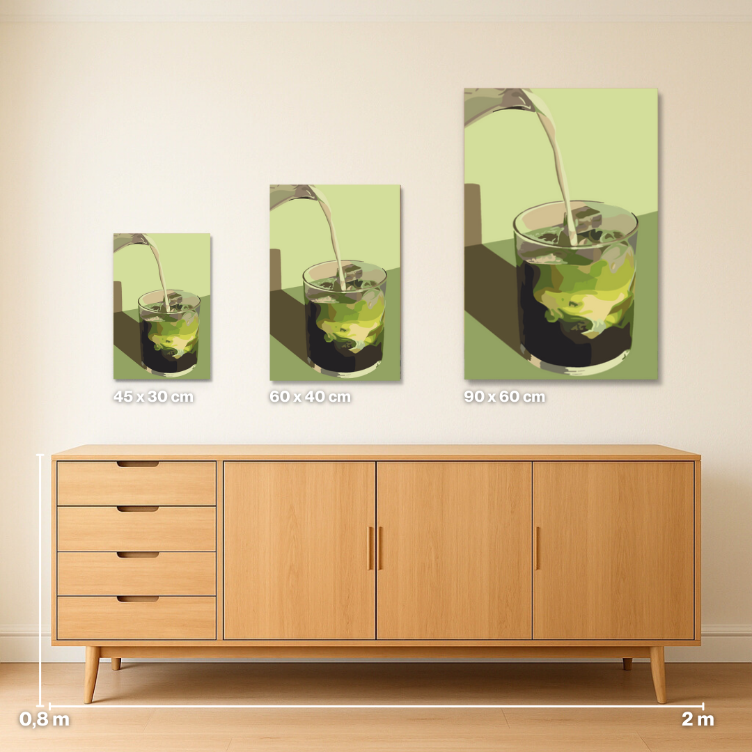 Coconut Matcha - Malen nach Zahlen