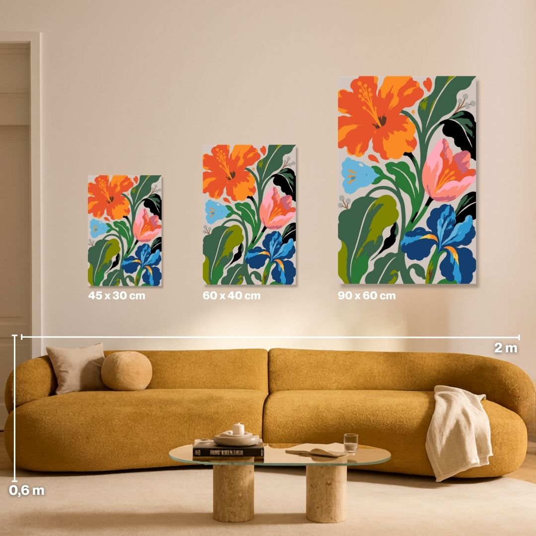 Flower Jungle - Malen nach Zahlen