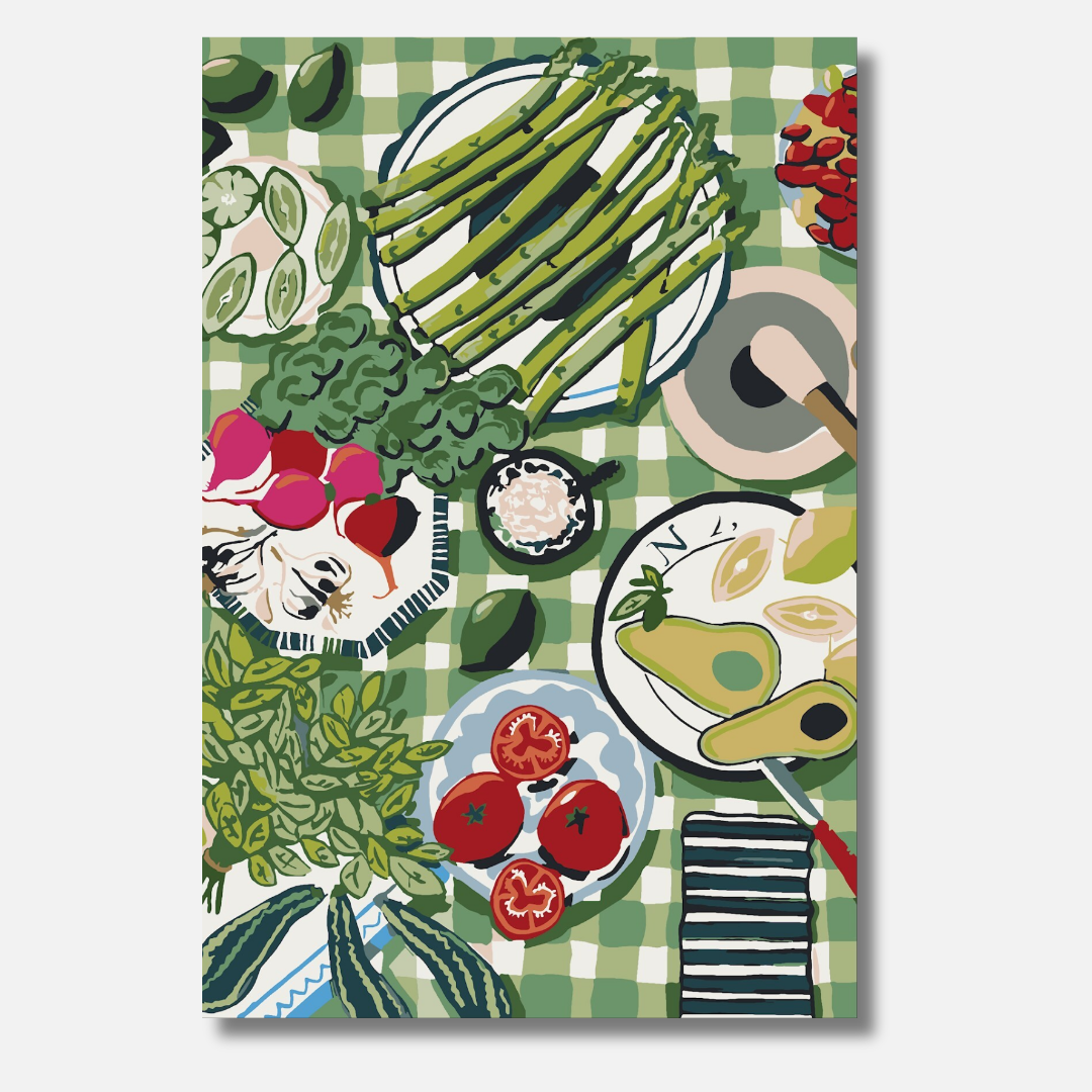 Spring Asparagus - Malen nach Zahlen