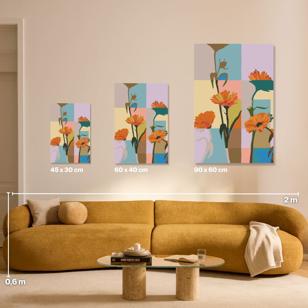 Flower Puzzle - Malen nach Zahlen