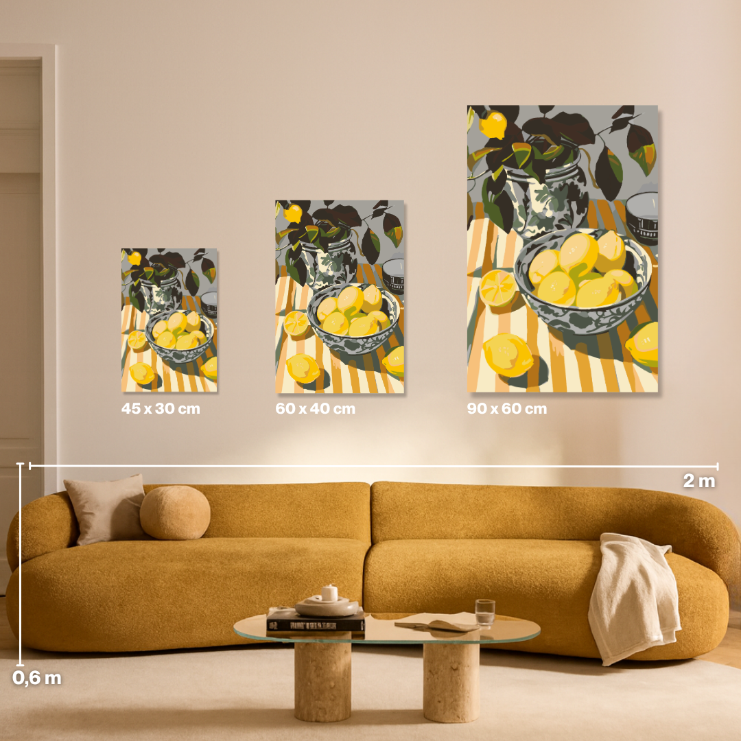 Yellow Citrus Delight - Malen nach Zahlen