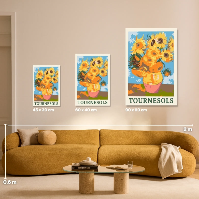 Tournesols inspiriert von Van Gogh - Malen nach Zahlen