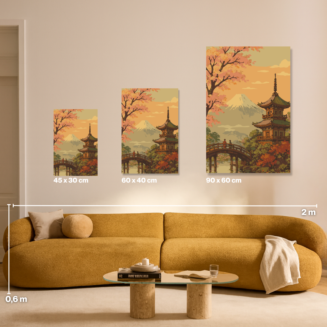 Mount Fuji - Malen nach Zahlen