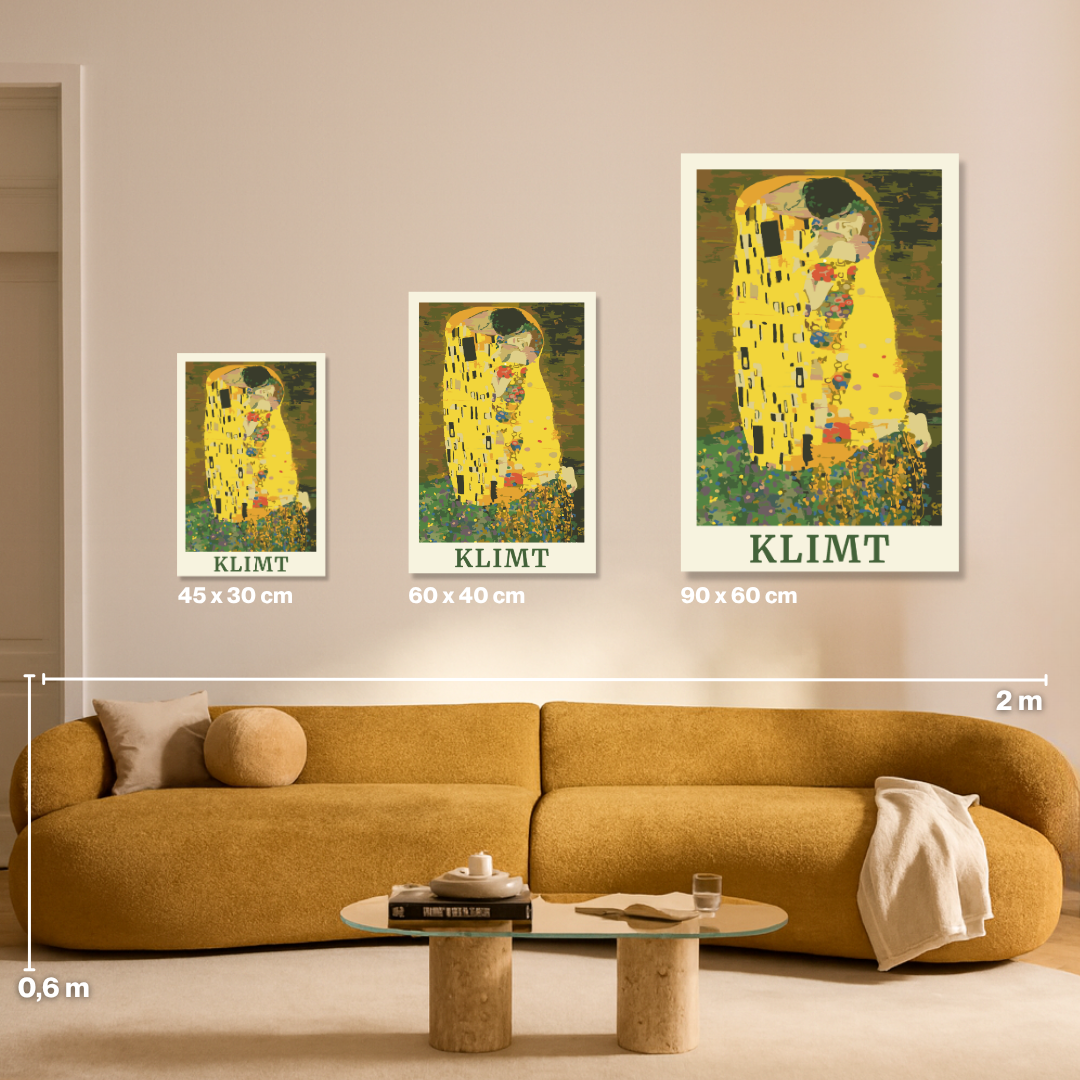 Klimt Der Kuss - Malen nach Zahlen