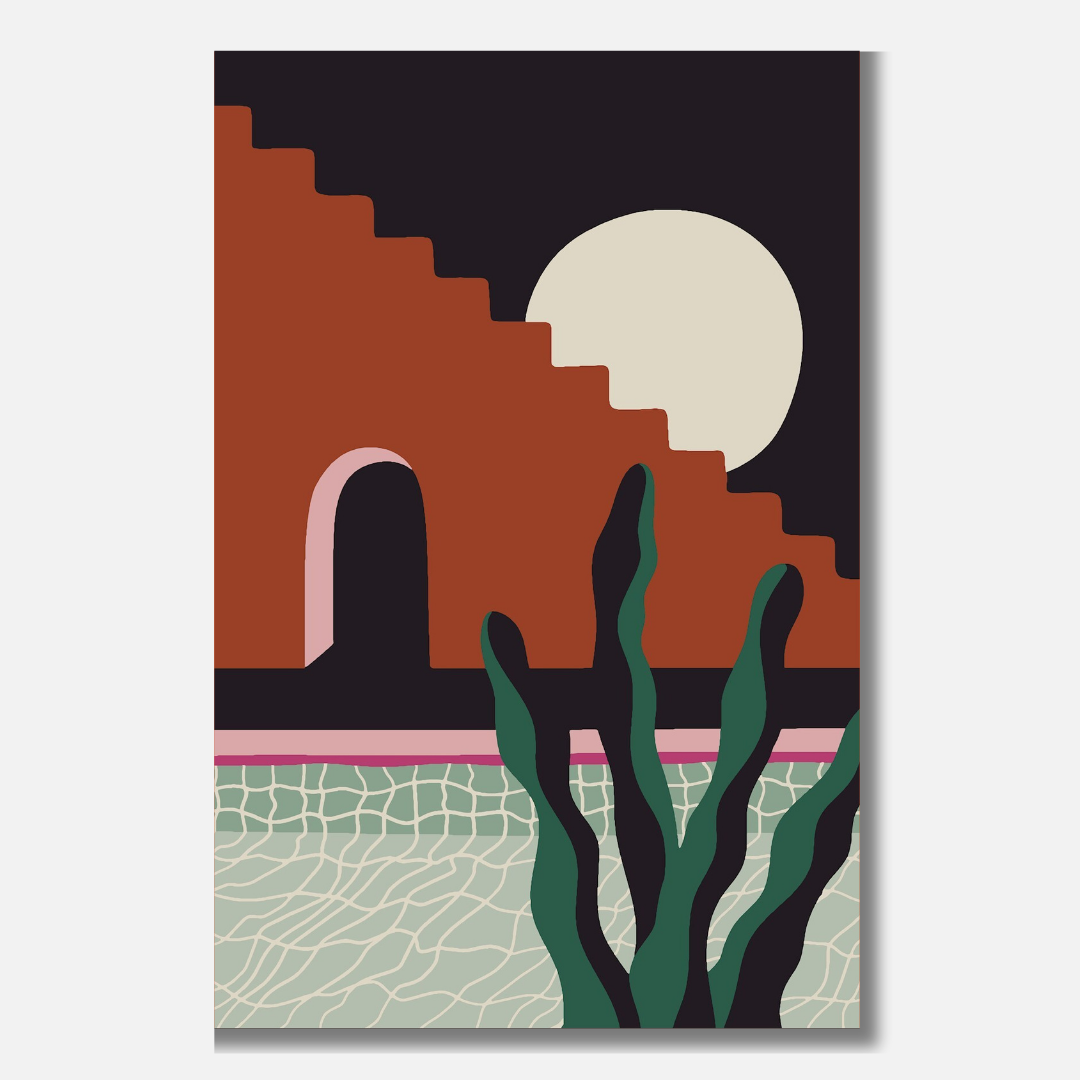 Plants by the Pool 6 - Malen nach Zahlen