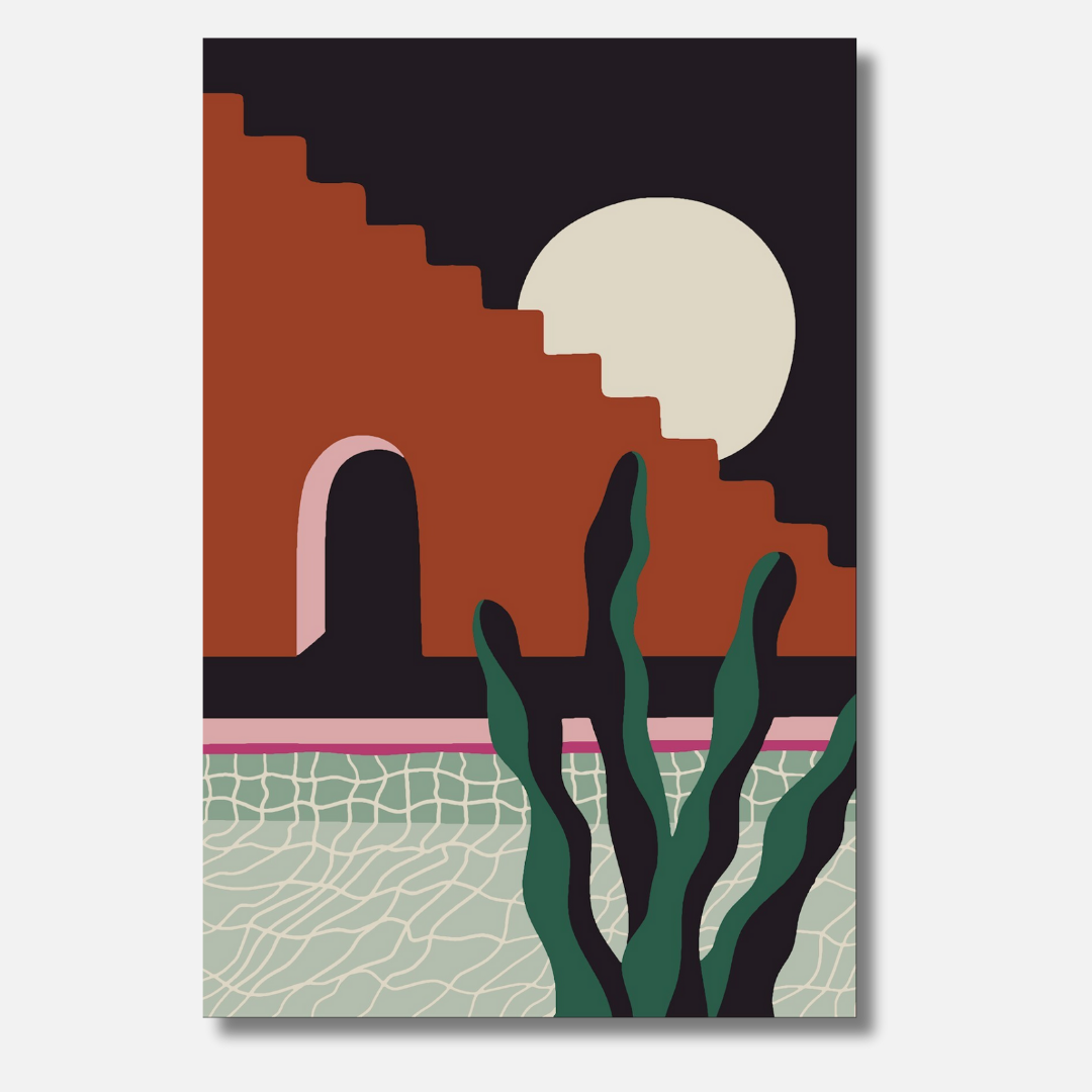 Plants by the Pool 6 - Malen nach Zahlen