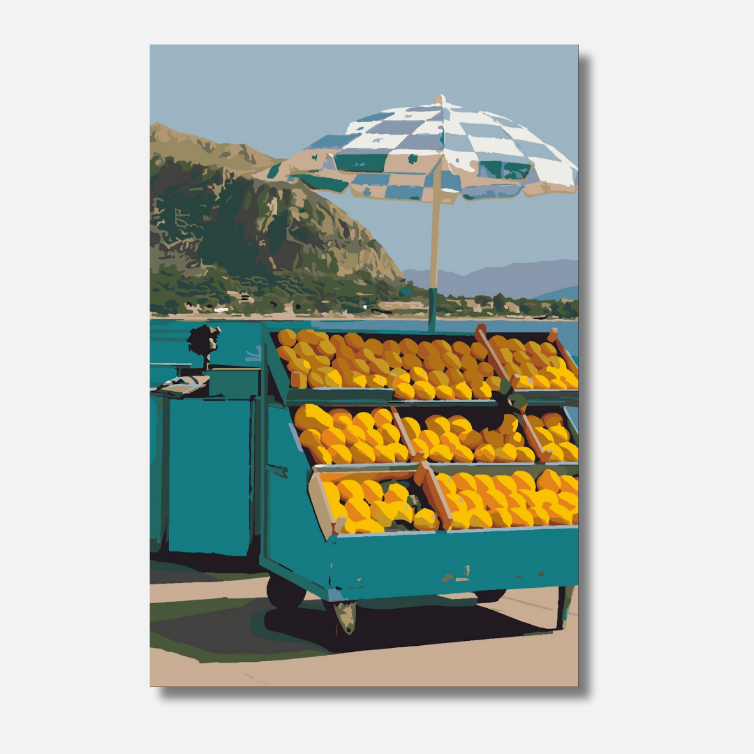 Lemons by the Sea - Malen nach Zahlen