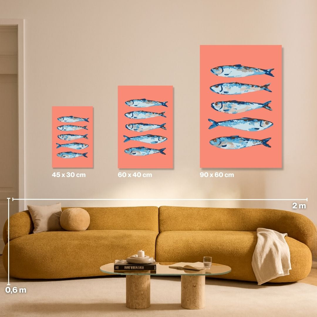 Perspektivenwechsel Koralle - Malen nach Zahlen