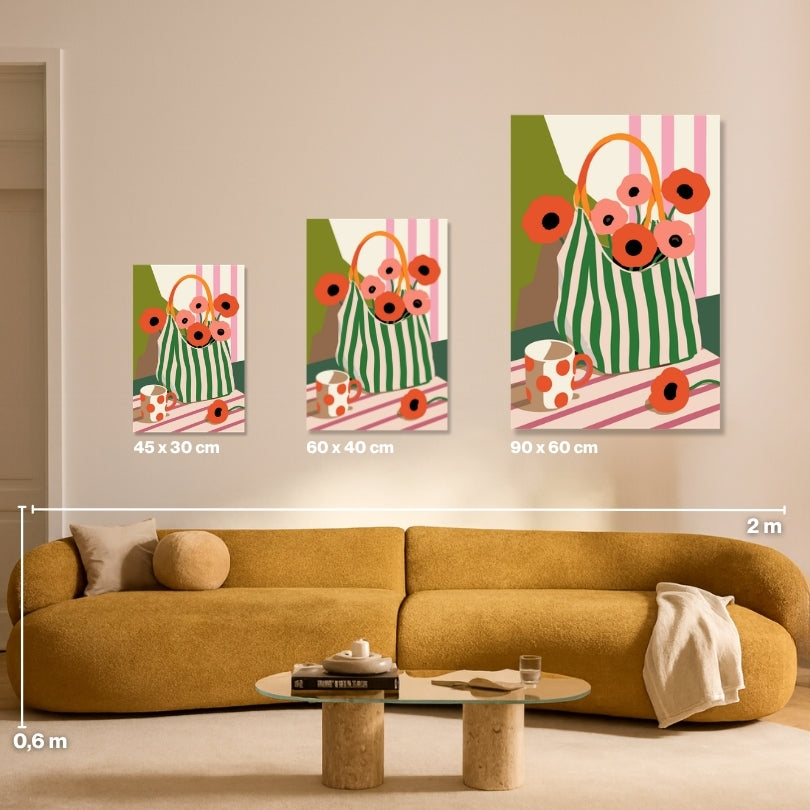 Poppy Tote - Malen nach Zahlen