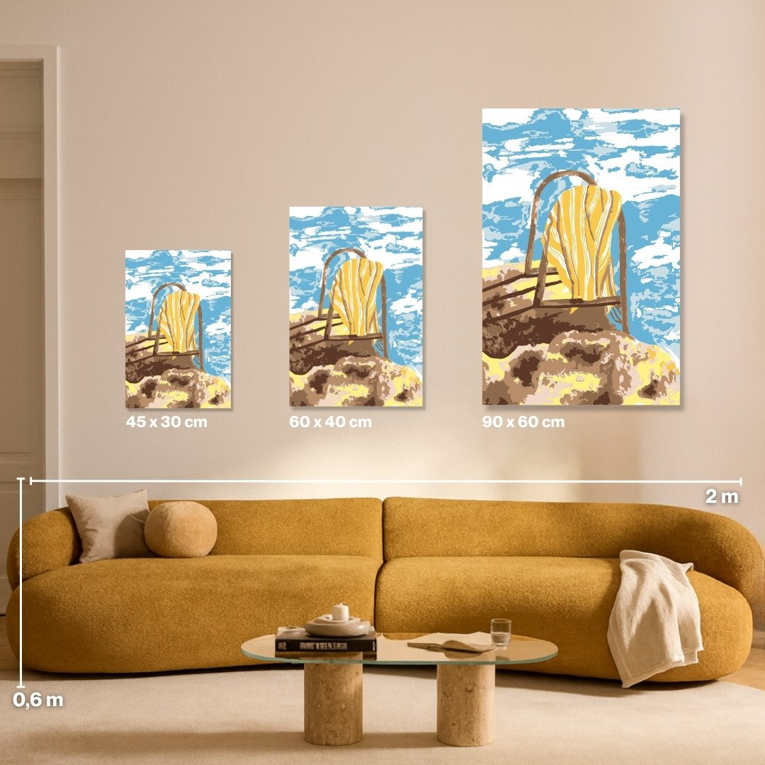 Into Endless Blue - Painting by numbers