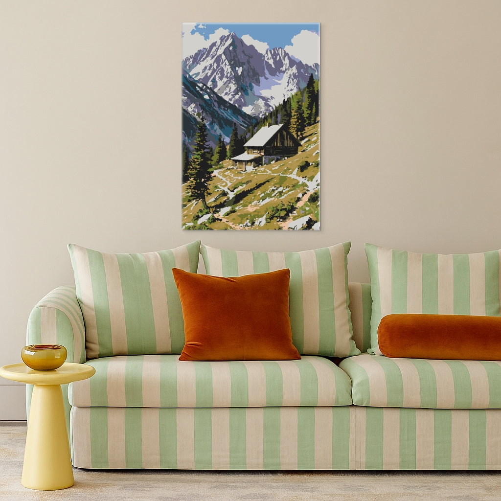 Alpenruhe - Malen nach Zahlen