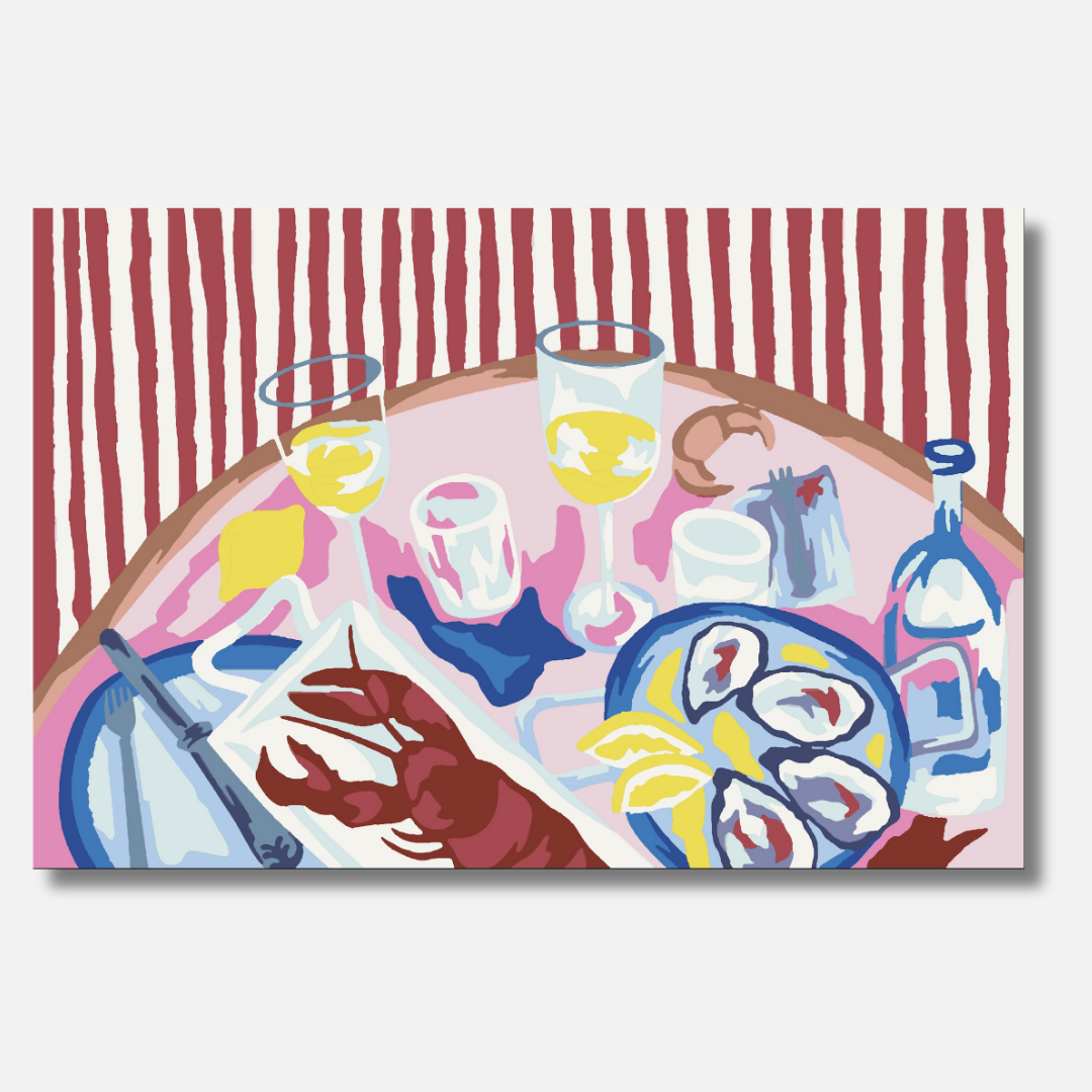 Schmeckt Oysters gut - Malen nach Zahlen