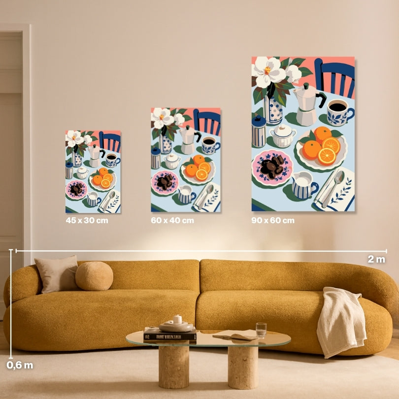 Citrus and Coffee - Malen nach Zahlen