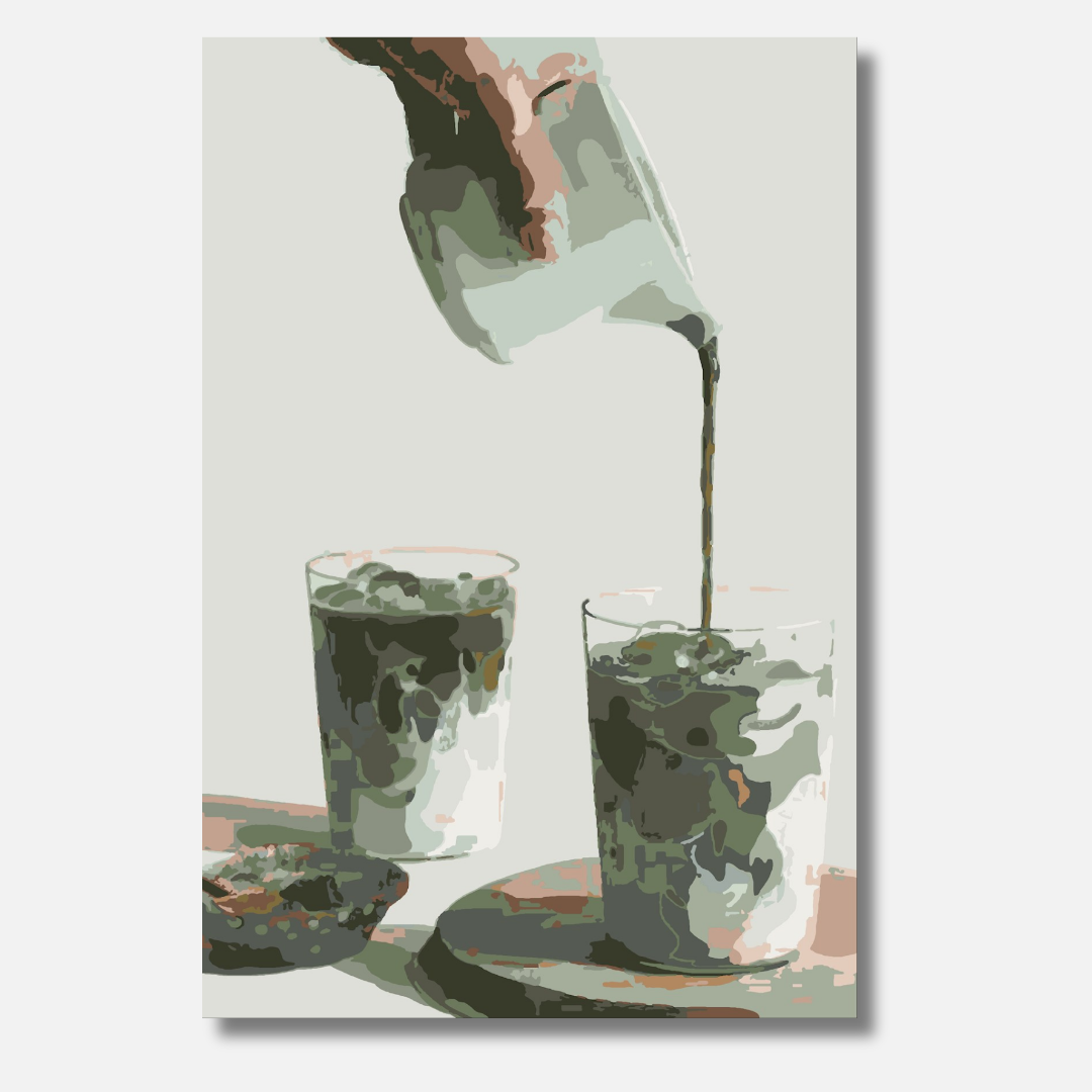 Matcha Time - Malen nach Zahlen