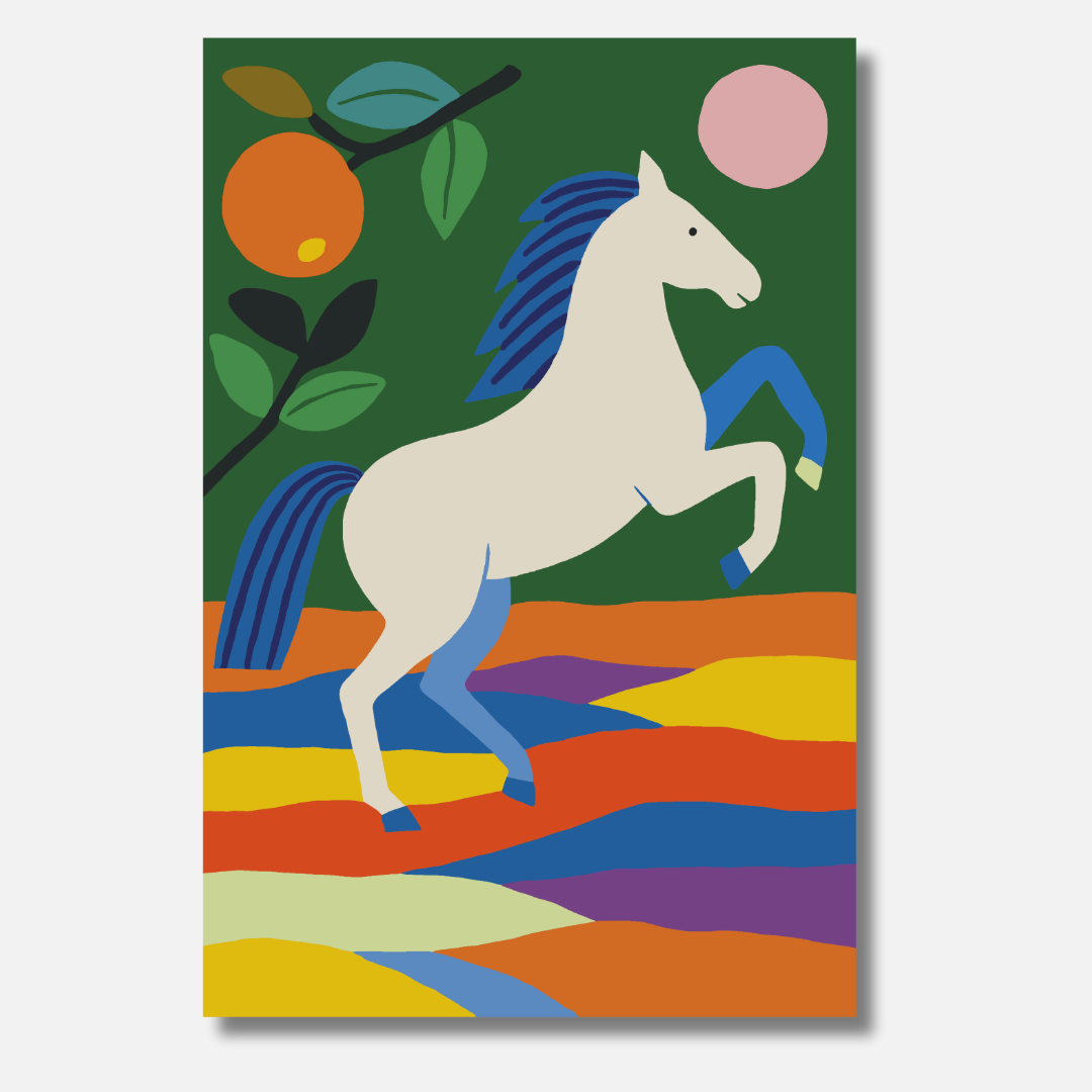 Colorful Horse - Malen nach Zahlen