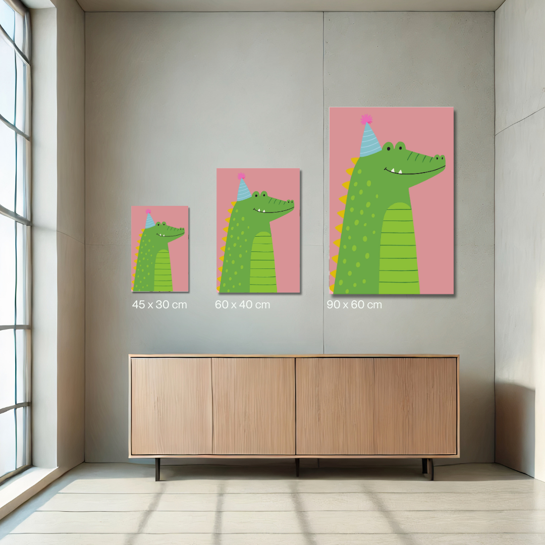 Pink Crocodile- Malen nach Zahlen