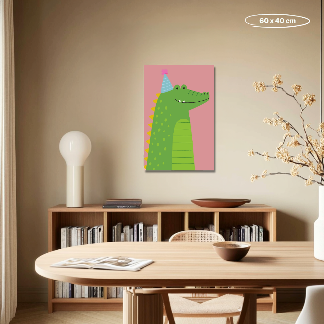 Pink Crocodile- Malen nach Zahlen