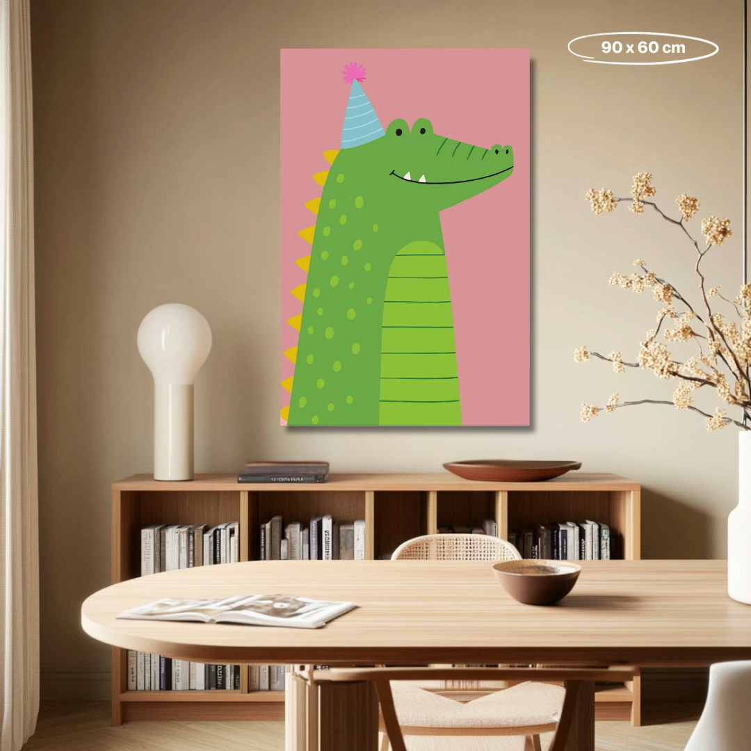 Pink Crocodile- Malen nach Zahlen
