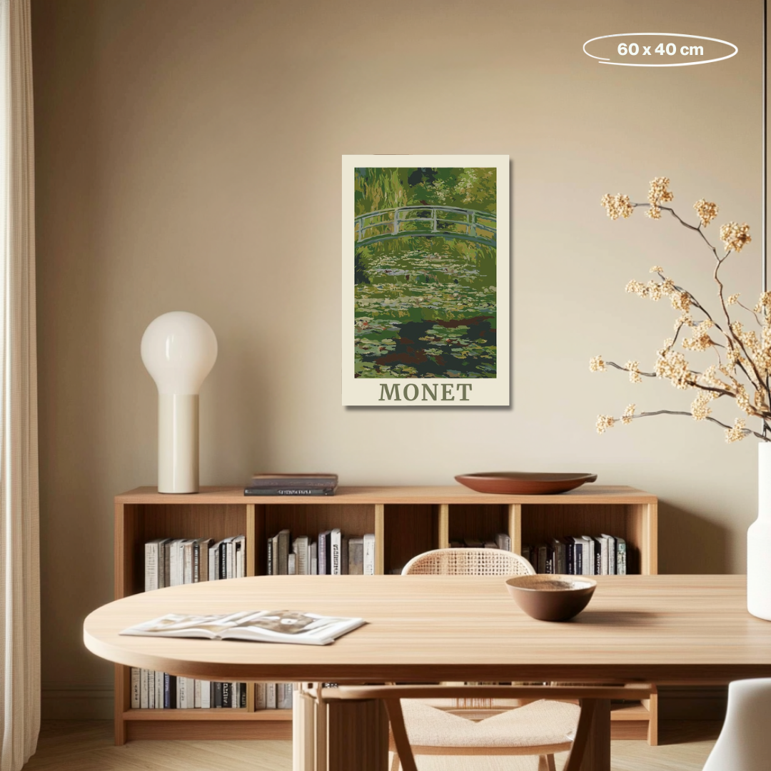 Monet Bridge - Malen nach Zahlen