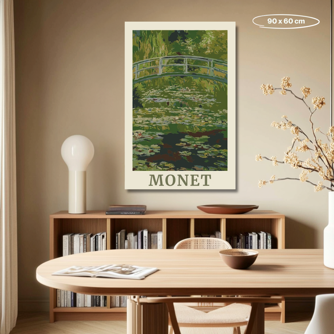 Monet Bridge - Malen nach Zahlen