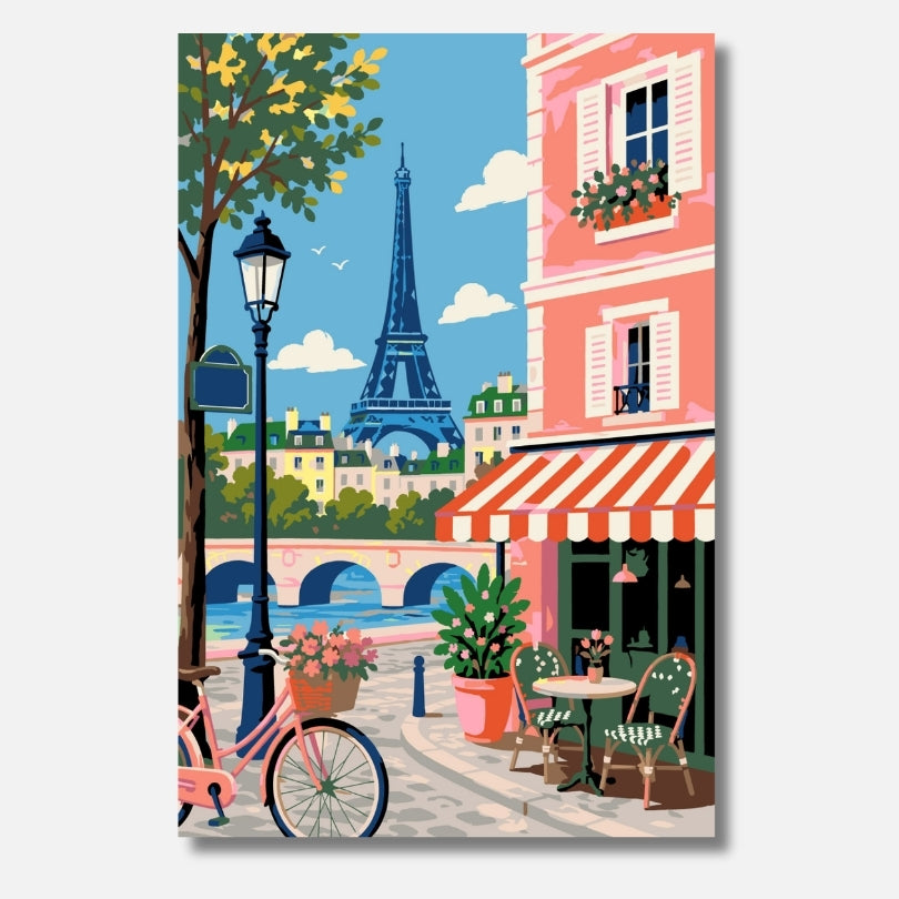 Paris in Bloom - Malen nach Zahlen