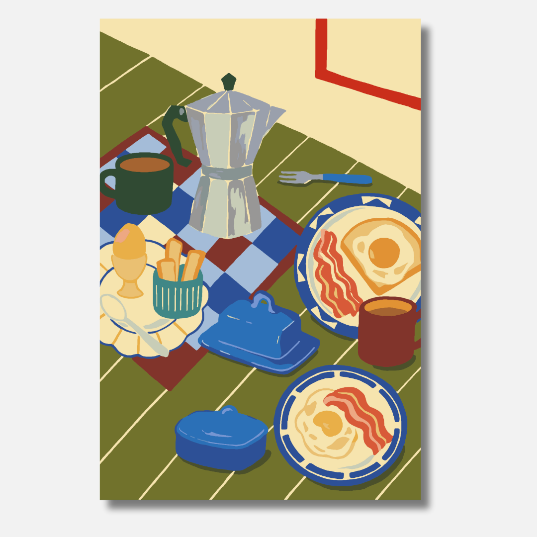 Butter bitte! - Malen nach Zahlen