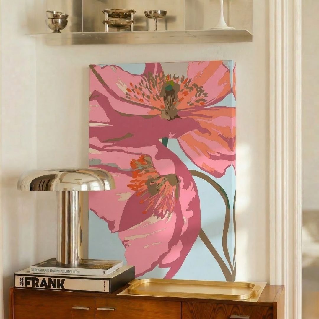 Pink Poppy - Malen nach Zahlen