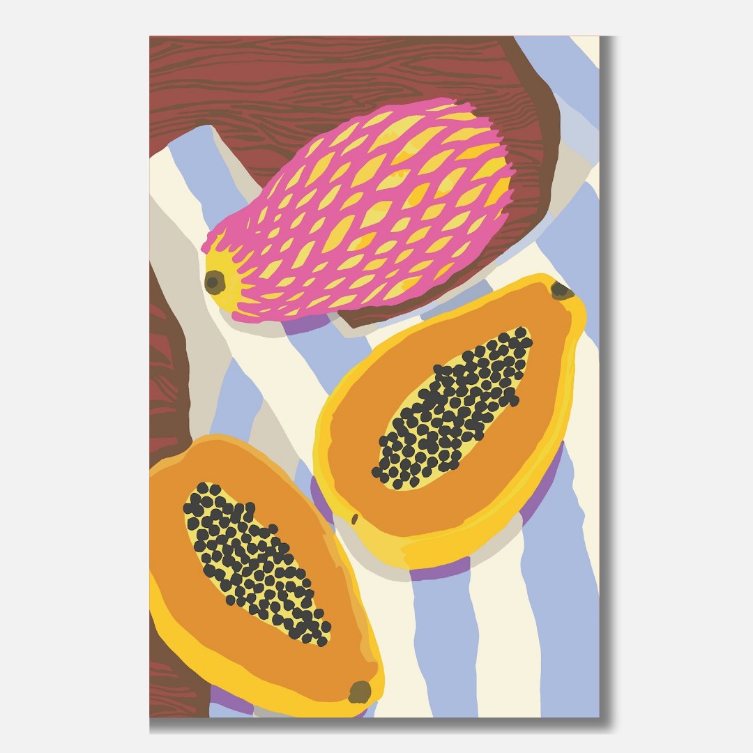 Papaya Paradise - Malen nach Zahlen