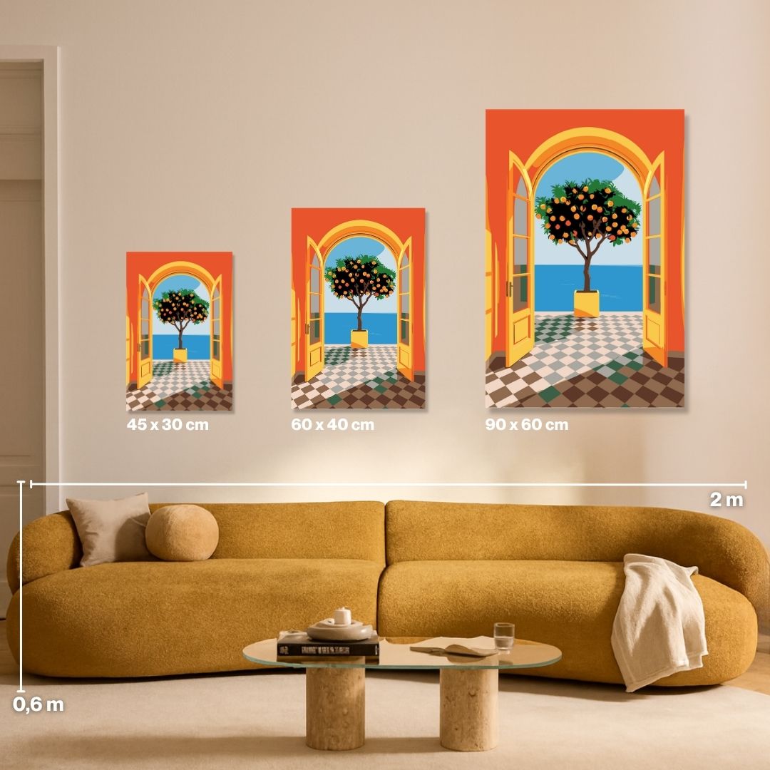 Orange Tree - Painting by numbers