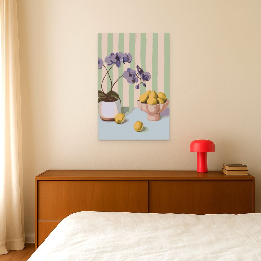 Orchidee & Zitronen - Malen nach Zahlen