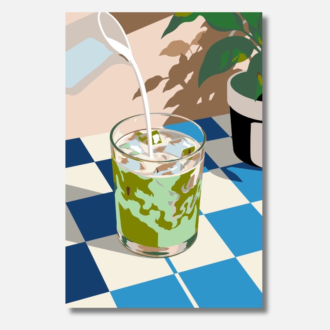 Coconut Matcha - Malen nach Zahlen