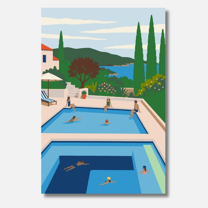 Poolside Stories - Malen nach Zahlen