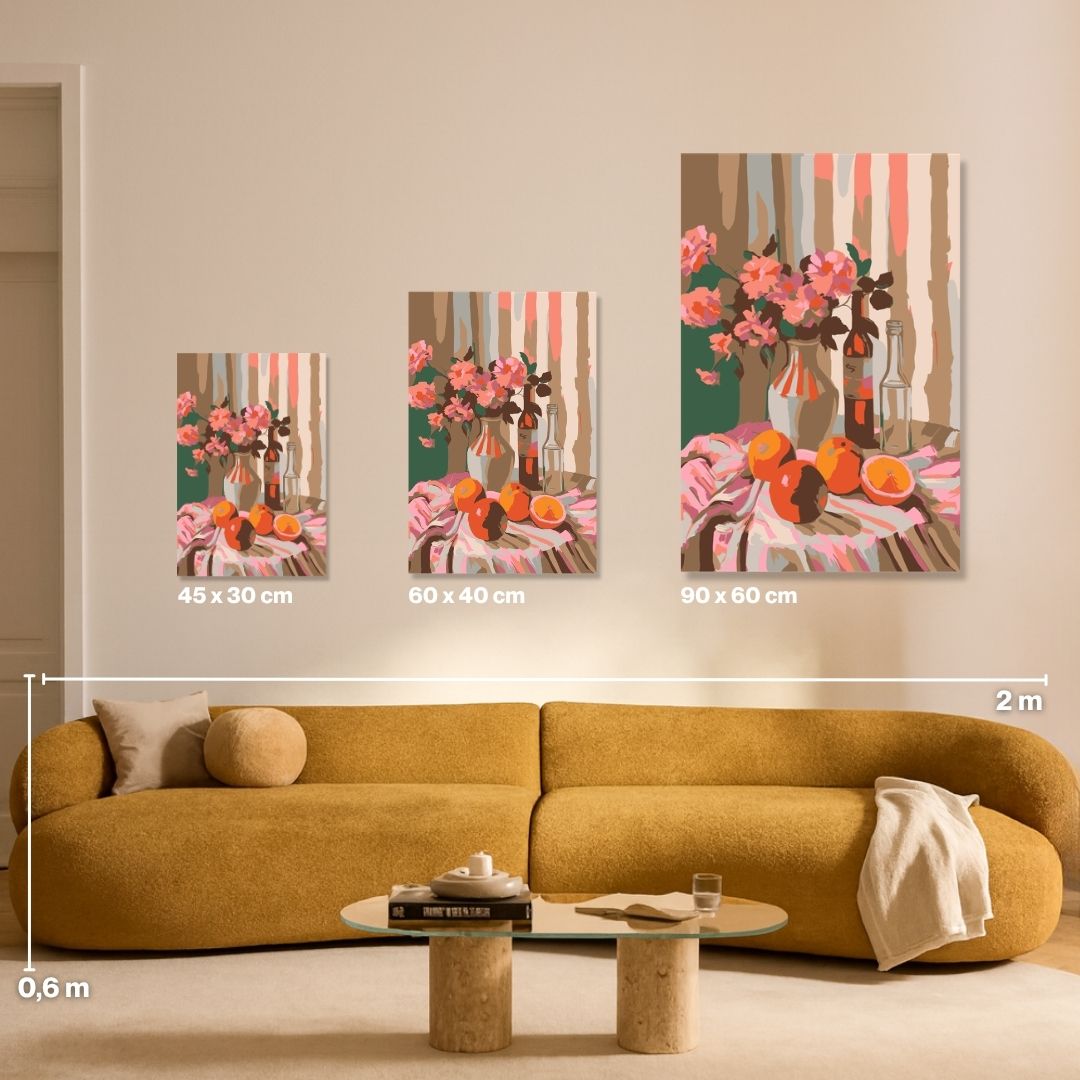 Citrus & Stripes - Painting by numbers
