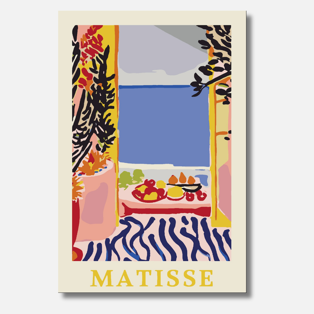 Matisse Fensterblick - Malen nach Zahlen