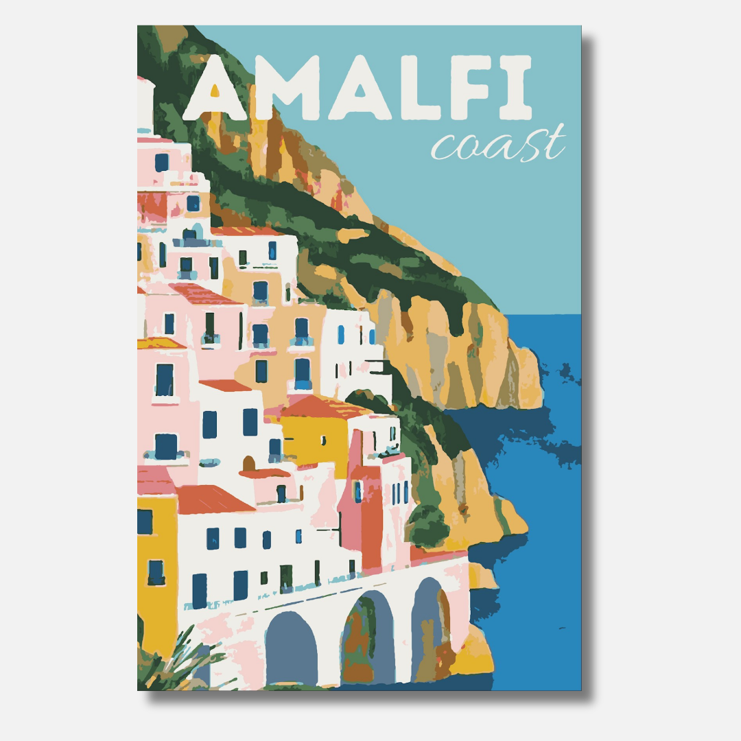 Amalfi Küste - Malen nach Zahlen