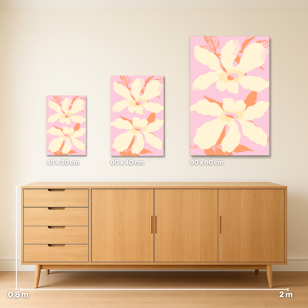 Pink Blossom - Malen nach Zahlen