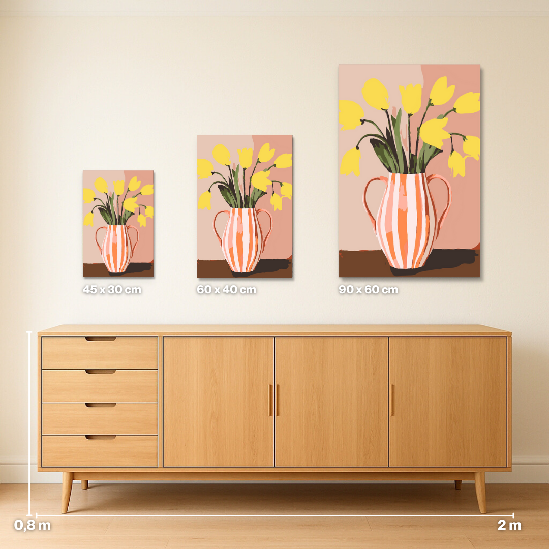 Yellow Tulips - Malen nach Zahlen