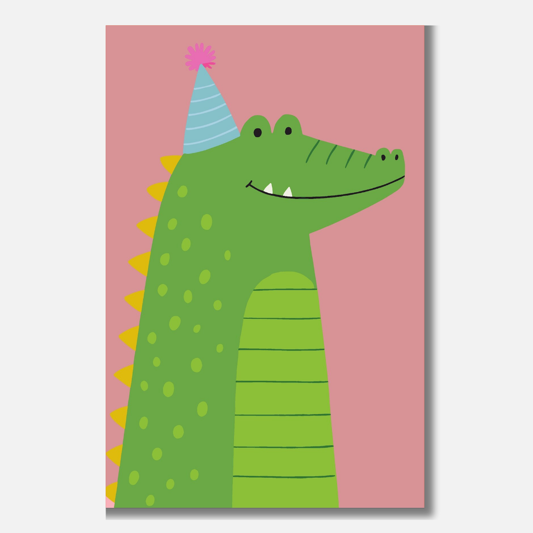 Pink Crocodile- Malen nach Zahlen