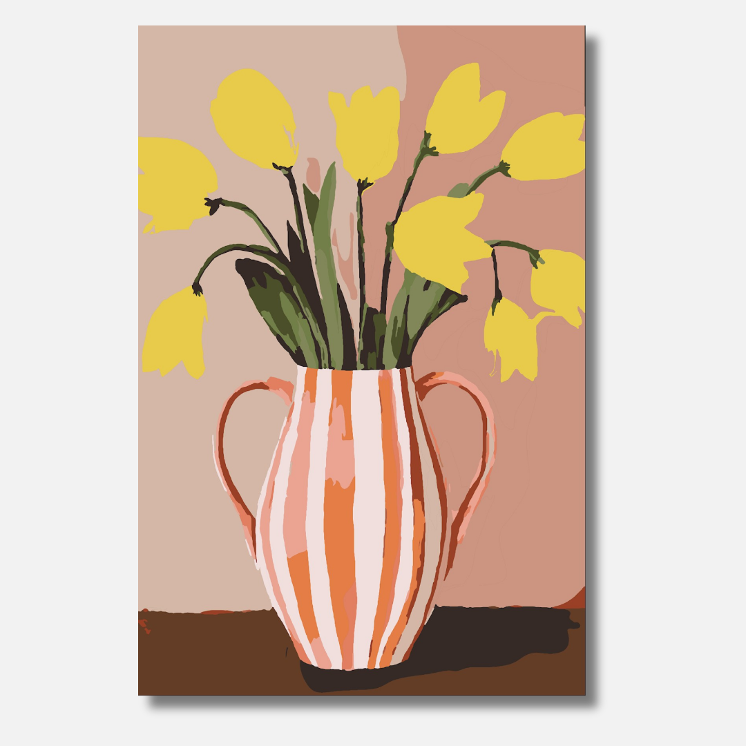Yellow Tulips - Malen nach Zahlen