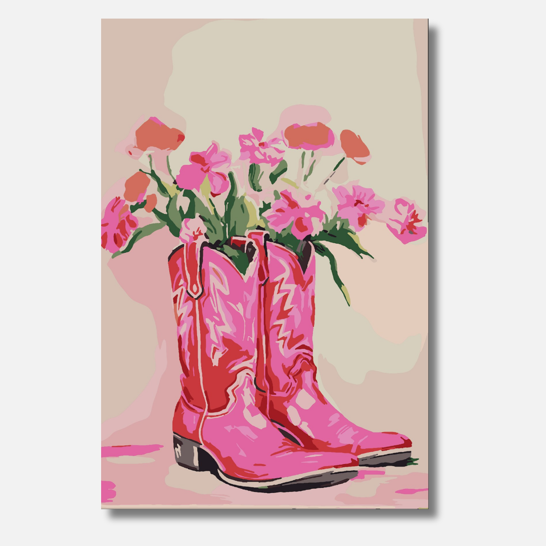 Cowgirl - Malen nach Zahlen